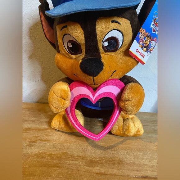 New Valentine’s Day Paw Patrol Chase Plush Stuffed Animal 12” - Picture 4 of 7